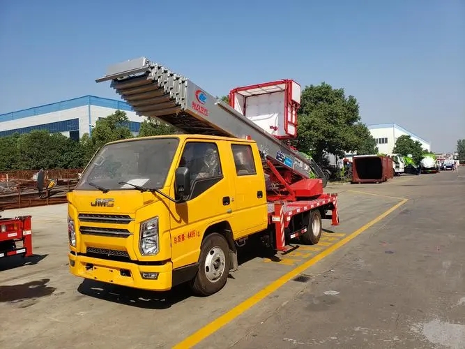 临沂附近云梯车出租 砂石搬运